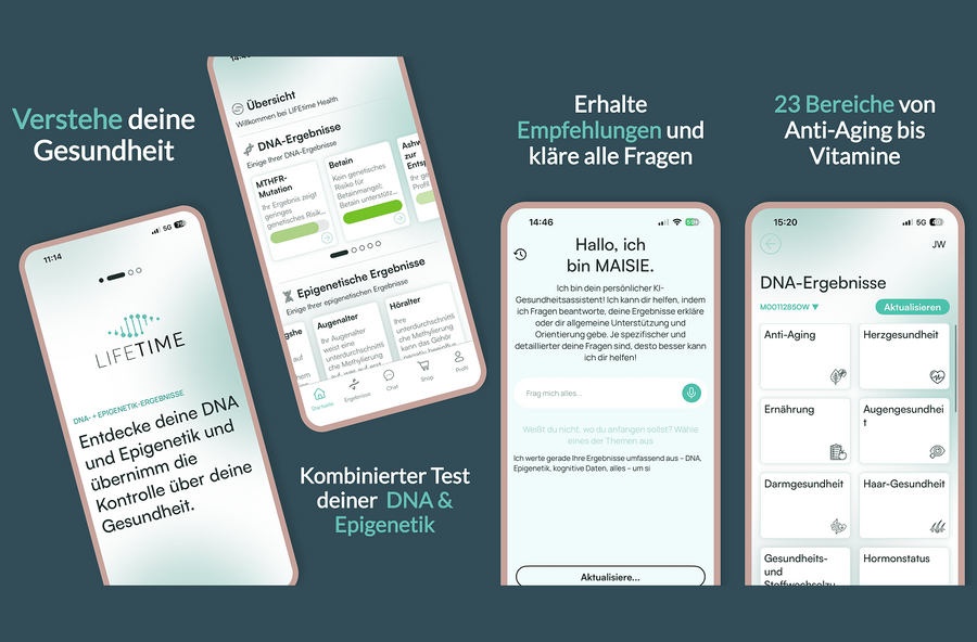 LIFETIME App Übersicht